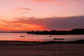 Sunset at Funzi Keys